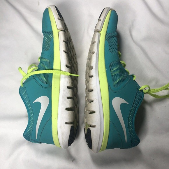 Nike Flex‎ 2014 Run Tribe Green White Running Sneakers Size 9 642767-300 - Picture 5 of 8